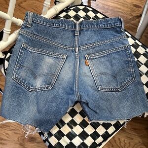 Vintage Orange Label LEVI’S cut offs